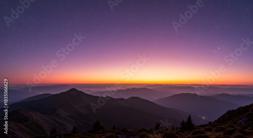 The soft, gentle fade of the stars at morning.