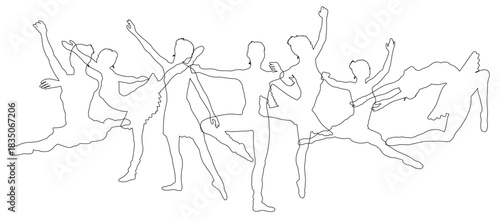 Ballet dancer silhouette ballerina dancers poses woman dancing silhouettes