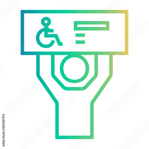 volunteer Line Gradient Icon