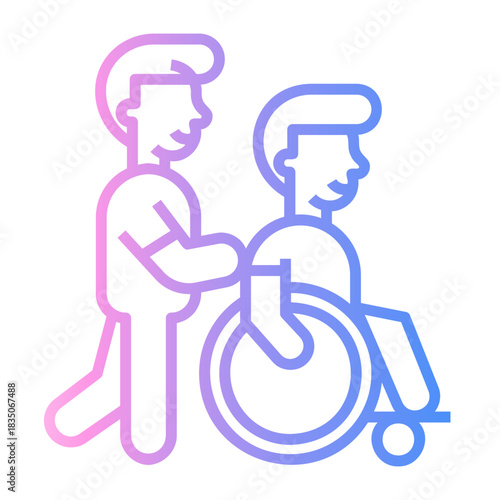 volunteer Line Gradient Icon