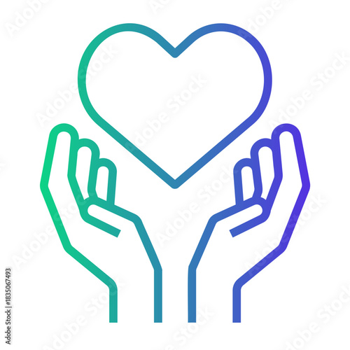 volunteer Line Gradient Icon