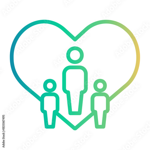 volunteer Line Gradient Icon