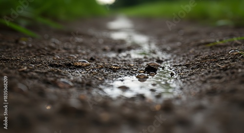 The texture of cool, moist earth from a water source.