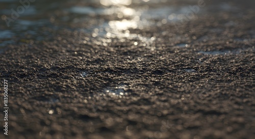 The texture of cool, moist earth from a water source.