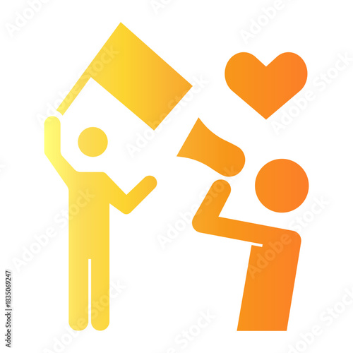 volunteer Gradient icon