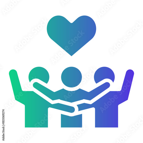 volunteer Gradient icon