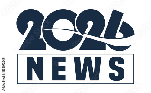 Stylish 2026 NEWS text in a modern, dark blue, solid font. The number 2026 is creatively stylized with flowing curves, sitting above the capitalized word "BUDGET" enclosed 