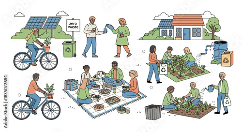 Sustainable living and ecofriendly practices.