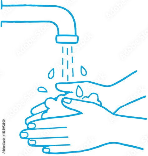 Hand Washing Outline Icon