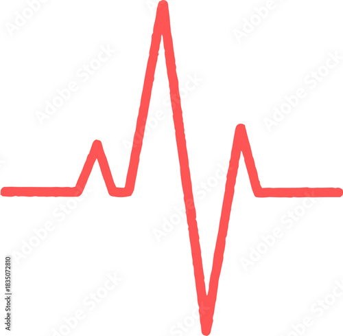 Heart Rate Line Drawing Icon