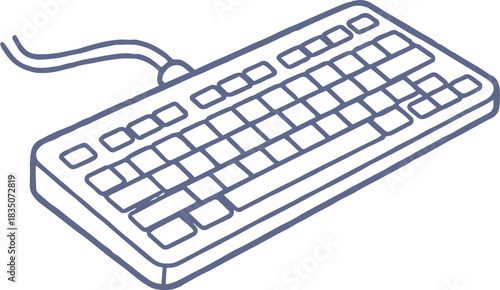 Keyboard Minimal Doodle Icon
