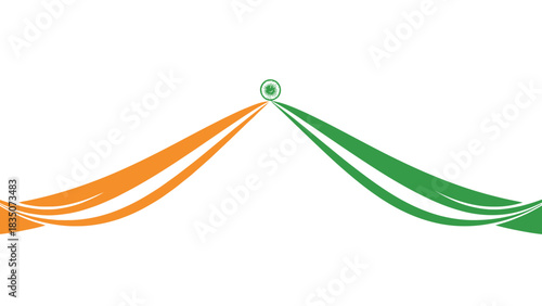 Vibrant indian republic day celebration graphic with national symbols and festive elements