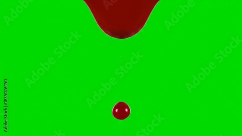 Dramatic Dripping Blood Effect on Green Screen for Horror Thriller Videos