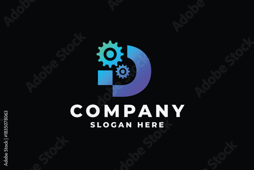 Digital Devices Letter D Logo
