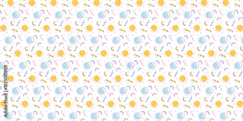 Tennis Balls seamless pattern design all over print vector illustration. Eps 10