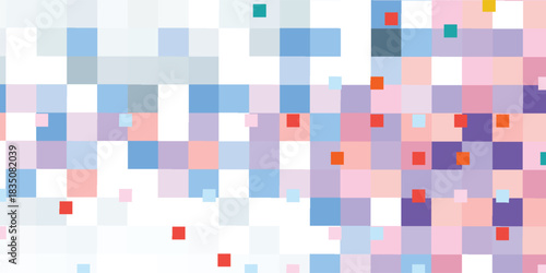 Multicolor checkerboard seamless pattern. Hippie twisted gingham checkerboard background. Checker retro psychedelic vector illustration isolated on white background. Eps 10