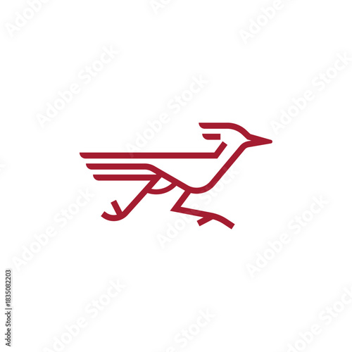 Roadrunner Running simple Vector Illustration