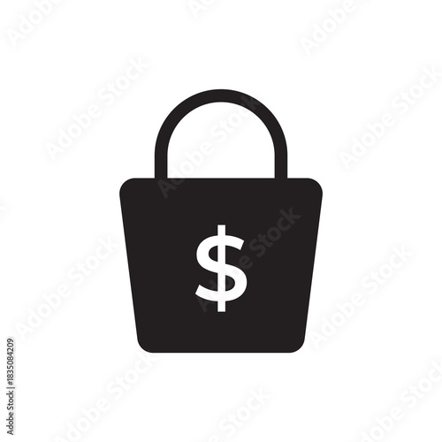 Bold Solid Financial Cost of Goods Icon Design