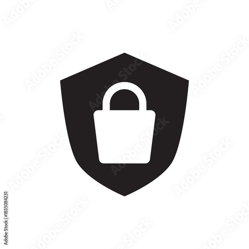 Data Protection Secure Shopping Bold Solid Icon