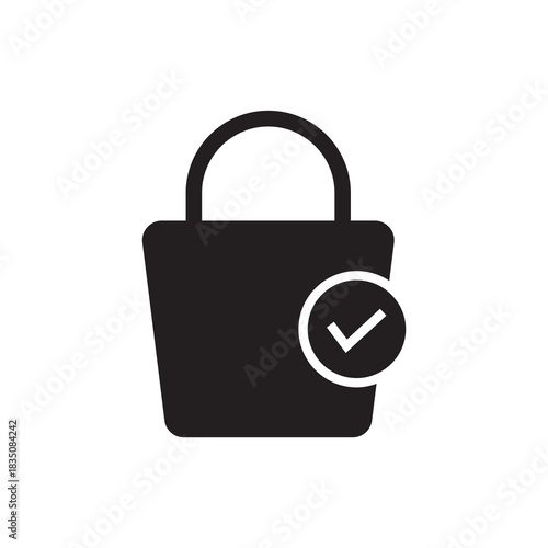 Verified Successful Purchase Bold Solid Icon