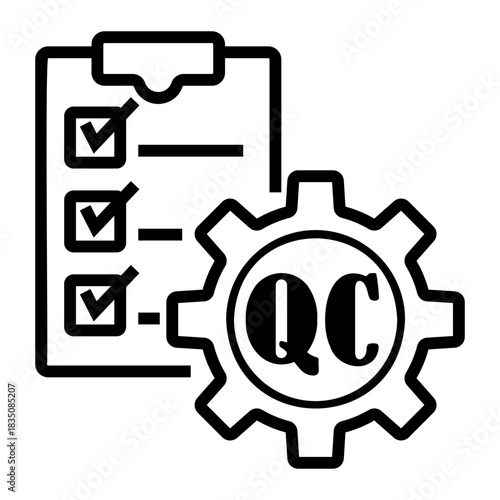 quality control Line Icon