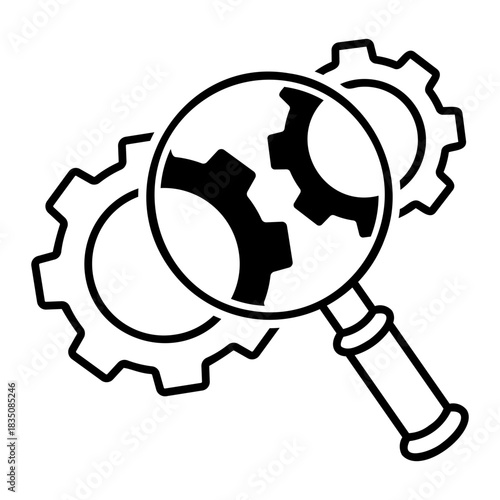 quality control Line Icon