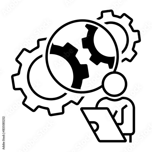 quality control Line Icon