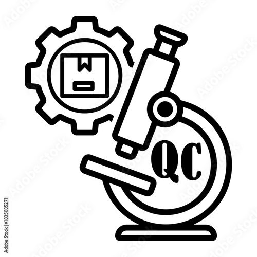 quality control Line Icon