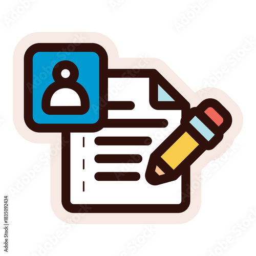 edit account information icon sticker