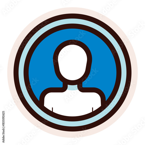 user account icon sticker