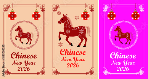 PrintFestive Chinese New Year Celebration Cards Set