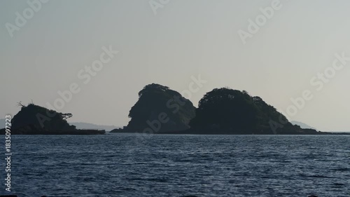 夕刻時の長崎県鷹島の海
