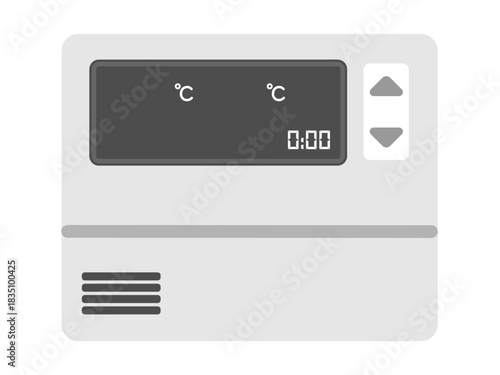 給湯器のリモコン　イラスト