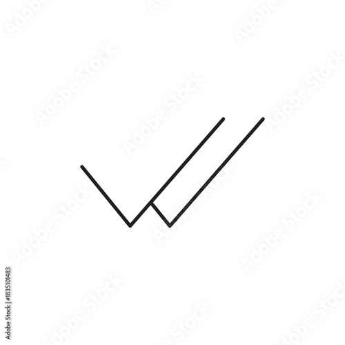 Success Double Check Mark Confirmation Tick Symbol