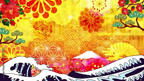 正月　元旦　背景
