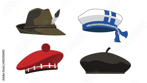 set of hats