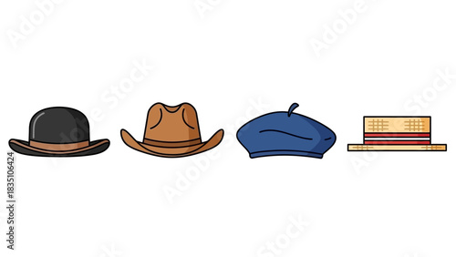 set of hats