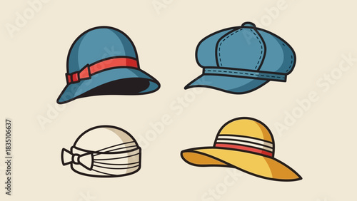 set of hats