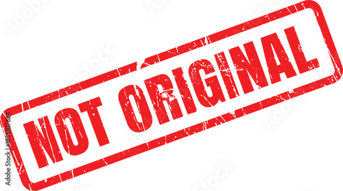 The red grunge rectangular stamp declaring something is not original stands out clearly