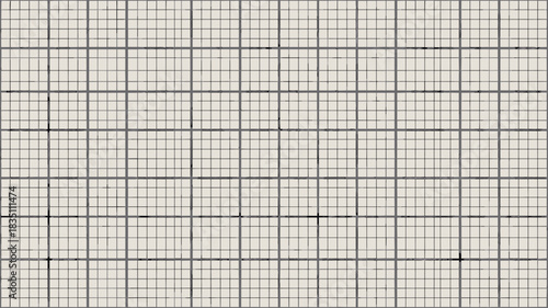 Seamless repeating technical dark gray grid pattern background texture simulating classic engineering graph paper or vintage scientific data recording ECG electrocardiogram medical chart print, ideal