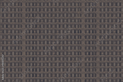 High quality abstract geometric repeating texture of a sophisticated dark brown and taupe corded fabric weave creating a professional seamless background or elegant modern digital wallpaper design ele