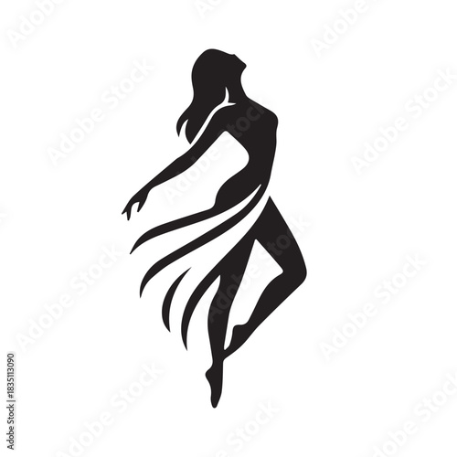 silhouette of a girl