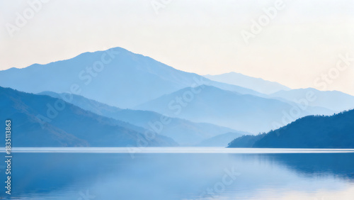 Wallpaper Mural Light Blue Tone Landscape & Water Reflection Natural Photography Torontodigital.ca