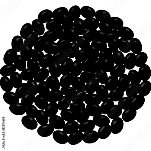 Top down studio shot of a pile of dried herbs