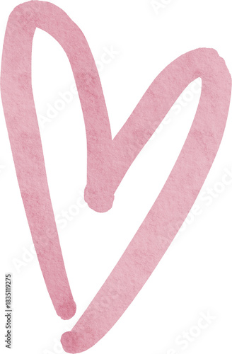 Pink Watercolor Heart