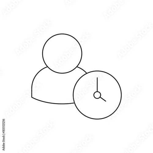 User Profile Activity Time Clock History Line