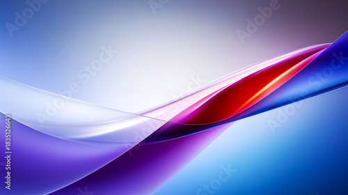 Abstract digital artwork featuring glossy, flowing ribbons in vibrant colors on a gradient background. Ideal for tech branding, UI design, and modern commercial visuals.