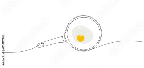 continuous line vector design of eggs on Teflon eps 2