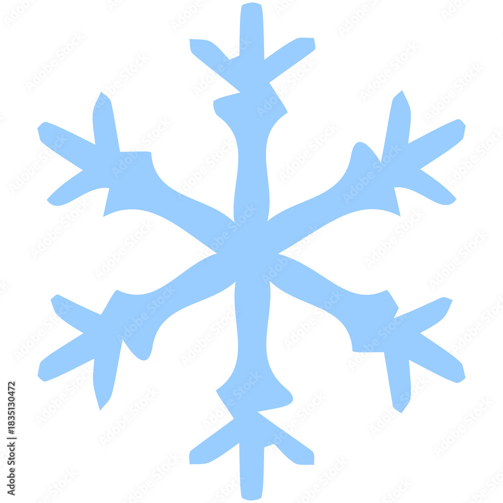 Fototapeta premium Blue frost flakes.