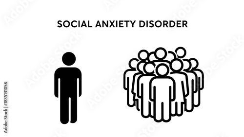 Social Anxiety Disorder Vector Icon